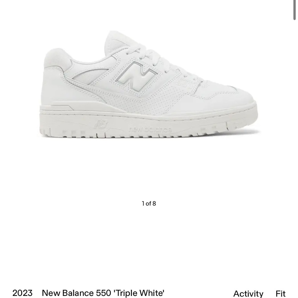 New Balance 550 “triple white” Sneakers